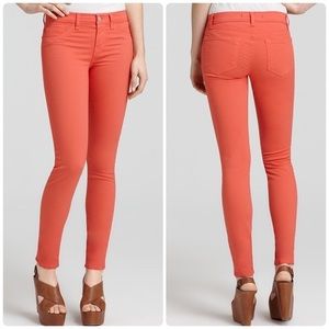 J Brand Tangerine Bright Neon Orange Skinny Leg Pants - Size 29